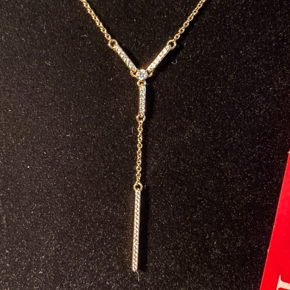 AVA NADRI Cubic Zirconia Pavé Lariat Necklace - Picture 6 of 7